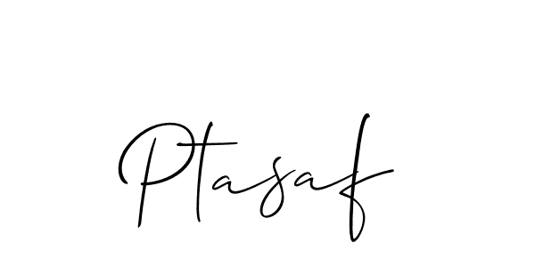 You should practise on your own different ways (Allison_Script) to write your name (Ptasaf) in signature. don't let someone else do it for you. Ptasaf signature style 2 images and pictures png