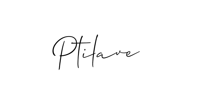 Use a signature maker to create a handwritten signature online. With this signature software, you can design (Allison_Script) your own signature for name Ptilave. Ptilave signature style 2 images and pictures png