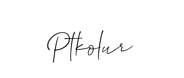 Best and Professional Signature Style for Ptkolur. Allison_Script Best Signature Style Collection. Ptkolur signature style 2 images and pictures png