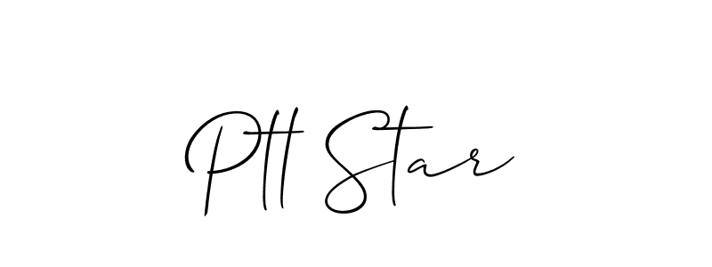 Ptl Star stylish signature style. Best Handwritten Sign (Allison_Script) for my name. Handwritten Signature Collection Ideas for my name Ptl Star. Ptl Star signature style 2 images and pictures png