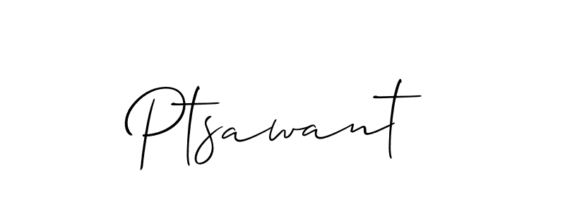 How to Draw Ptsawant signature style? Allison_Script is a latest design signature styles for name Ptsawant. Ptsawant signature style 2 images and pictures png