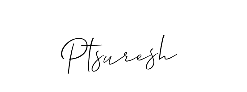 Best and Professional Signature Style for Ptsuresh. Allison_Script Best Signature Style Collection. Ptsuresh signature style 2 images and pictures png