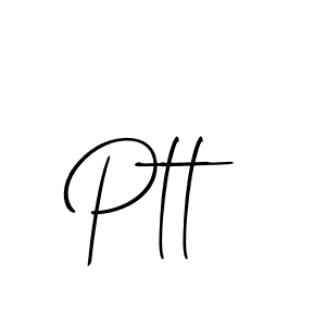 Design your own signature with our free online signature maker. With this signature software, you can create a handwritten (Allison_Script) signature for name Ptt. Ptt signature style 2 images and pictures png