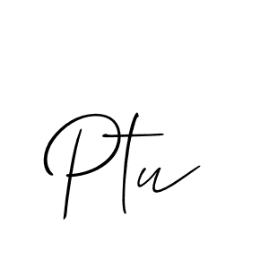 Create a beautiful signature design for name Ptu. With this signature (Allison_Script) fonts, you can make a handwritten signature for free. Ptu signature style 2 images and pictures png