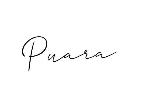 if you are searching for the best signature style for your name Puara. so please give up your signature search. here we have designed multiple signature styles  using Allison_Script. Puara signature style 2 images and pictures png