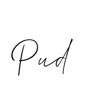 Make a beautiful signature design for name Pud. Use this online signature maker to create a handwritten signature for free. Pud signature style 2 images and pictures png