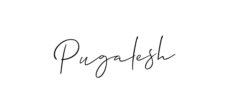 Pugalesh stylish signature style. Best Handwritten Sign (Allison_Script) for my name. Handwritten Signature Collection Ideas for my name Pugalesh. Pugalesh signature style 2 images and pictures png