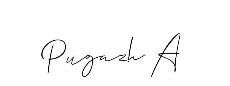 Best and Professional Signature Style for Pugazh A. Allison_Script Best Signature Style Collection. Pugazh A signature style 2 images and pictures png