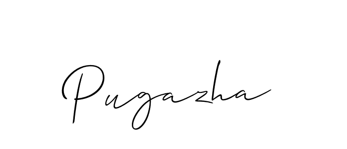 Use a signature maker to create a handwritten signature online. With this signature software, you can design (Allison_Script) your own signature for name Pugazha. Pugazha signature style 2 images and pictures png