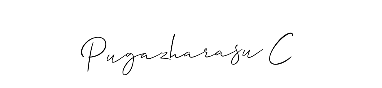 Design your own signature with our free online signature maker. With this signature software, you can create a handwritten (Allison_Script) signature for name Pugazharasu C. Pugazharasu C signature style 2 images and pictures png