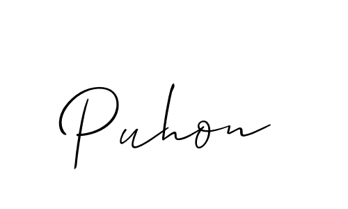 You can use this online signature creator to create a handwritten signature for the name Puhon. This is the best online autograph maker. Puhon signature style 2 images and pictures png