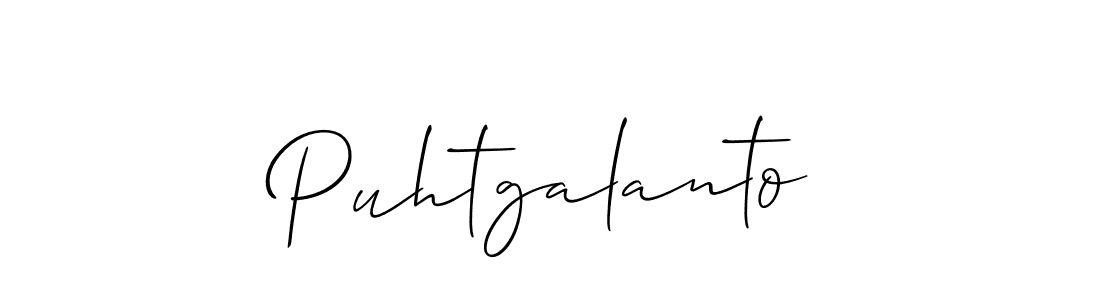 Similarly Allison_Script is the best handwritten signature design. Signature creator online .You can use it as an online autograph creator for name Puhtgalanto. Puhtgalanto signature style 2 images and pictures png