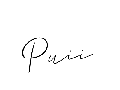 How to Draw Puii signature style? Allison_Script is a latest design signature styles for name Puii. Puii signature style 2 images and pictures png