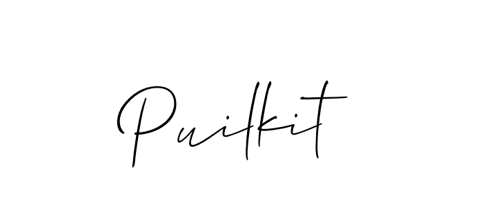 Make a beautiful signature design for name Puilkit. Use this online signature maker to create a handwritten signature for free. Puilkit signature style 2 images and pictures png