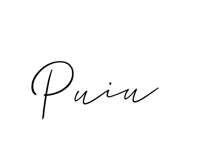 Also You can easily find your signature by using the search form. We will create Puiu name handwritten signature images for you free of cost using Allison_Script sign style. Puiu signature style 2 images and pictures png