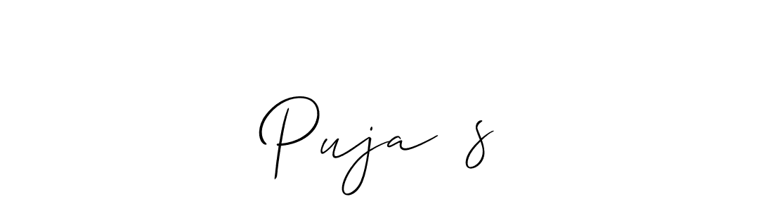 Design your own signature with our free online signature maker. With this signature software, you can create a handwritten (Allison_Script) signature for name Puja❤️s. Puja❤️s signature style 2 images and pictures png