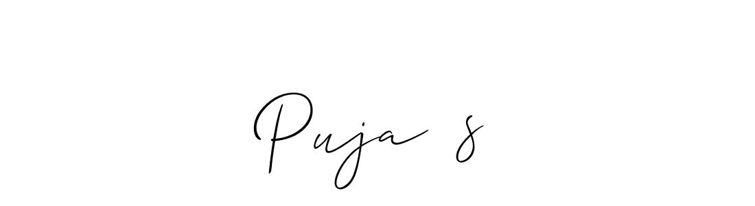 Also You can easily find your signature by using the search form. We will create Puja❤️s name handwritten signature images for you free of cost using Allison_Script sign style. Puja❤️s signature style 2 images and pictures png