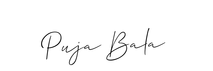 Make a short Puja Bala signature style. Manage your documents anywhere anytime using Allison_Script. Create and add eSignatures, submit forms, share and send files easily. Puja Bala signature style 2 images and pictures png