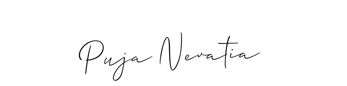 How to Draw Puja Nevatia signature style? Allison_Script is a latest design signature styles for name Puja Nevatia. Puja Nevatia signature style 2 images and pictures png