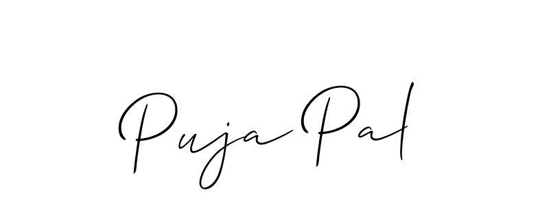Design your own signature with our free online signature maker. With this signature software, you can create a handwritten (Allison_Script) signature for name Puja Pal. Puja Pal signature style 2 images and pictures png