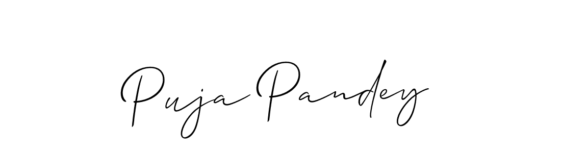 Make a short Puja Pandey signature style. Manage your documents anywhere anytime using Allison_Script. Create and add eSignatures, submit forms, share and send files easily. Puja Pandey signature style 2 images and pictures png
