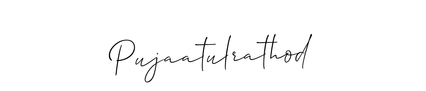 You can use this online signature creator to create a handwritten signature for the name Pujaatulrathod. This is the best online autograph maker. Pujaatulrathod signature style 2 images and pictures png