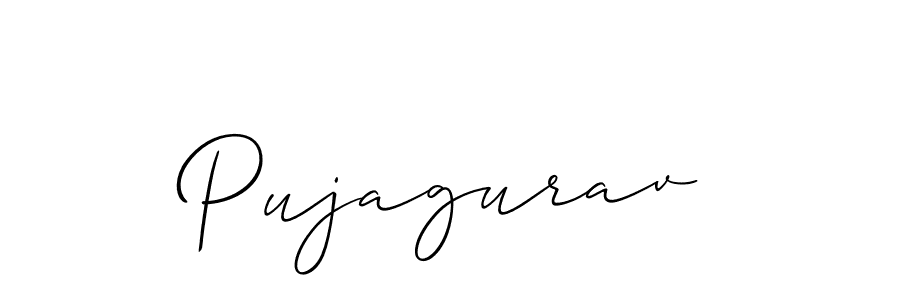 Here are the top 10 professional signature styles for the name Pujagurav. These are the best autograph styles you can use for your name. Pujagurav signature style 2 images and pictures png