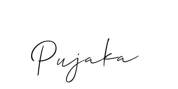 Make a beautiful signature design for name Pujaka. Use this online signature maker to create a handwritten signature for free. Pujaka signature style 2 images and pictures png