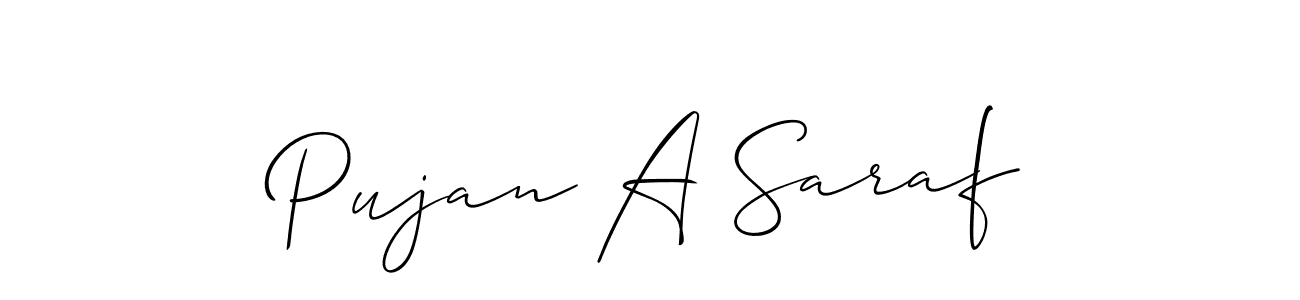Here are the top 10 professional signature styles for the name Pujan A Saraf. These are the best autograph styles you can use for your name. Pujan A Saraf signature style 2 images and pictures png
