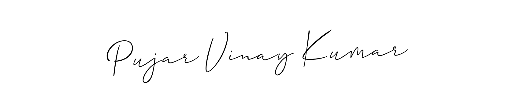 Design your own signature with our free online signature maker. With this signature software, you can create a handwritten (Allison_Script) signature for name Pujar Vinay Kumar. Pujar Vinay Kumar signature style 2 images and pictures png