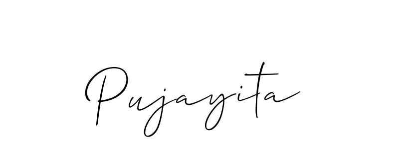 Here are the top 10 professional signature styles for the name Pujayita. These are the best autograph styles you can use for your name. Pujayita signature style 2 images and pictures png
