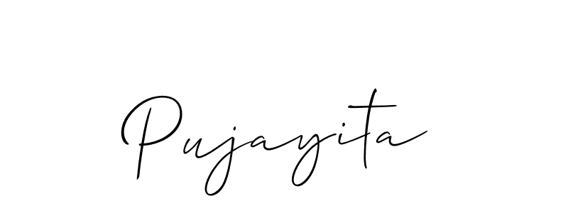 Also You can easily find your signature by using the search form. We will create Pujayita name handwritten signature images for you free of cost using Allison_Script sign style. Pujayita signature style 2 images and pictures png