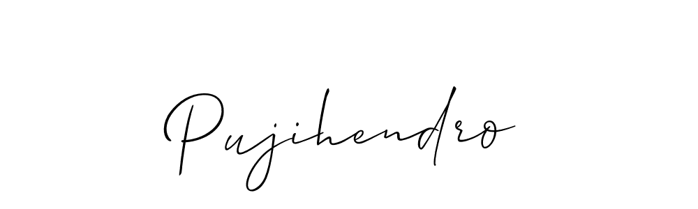 Also we have Pujihendro name is the best signature style. Create professional handwritten signature collection using Allison_Script autograph style. Pujihendro signature style 2 images and pictures png