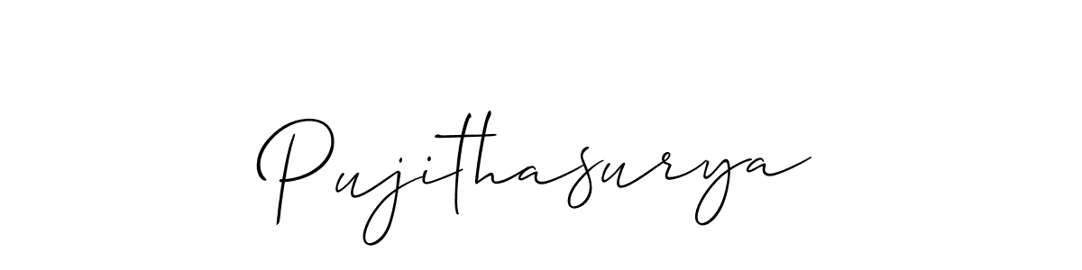 Make a beautiful signature design for name Pujithasurya. Use this online signature maker to create a handwritten signature for free. Pujithasurya signature style 2 images and pictures png