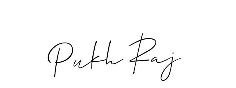 Design your own signature with our free online signature maker. With this signature software, you can create a handwritten (Allison_Script) signature for name Pukh Raj. Pukh Raj signature style 2 images and pictures png