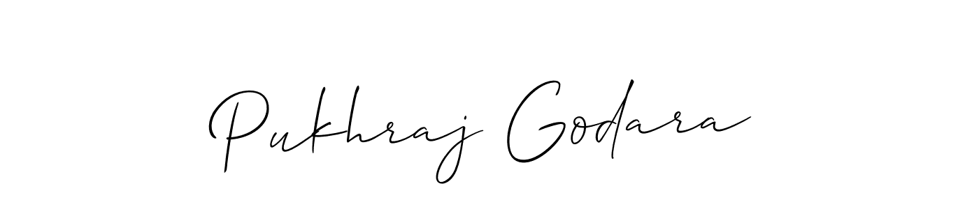 Best and Professional Signature Style for Pukhraj Godara. Allison_Script Best Signature Style Collection. Pukhraj Godara signature style 2 images and pictures png