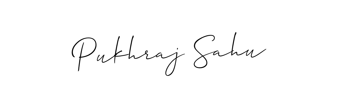 How to Draw Pukhraj Sahu signature style? Allison_Script is a latest design signature styles for name Pukhraj Sahu. Pukhraj Sahu signature style 2 images and pictures png