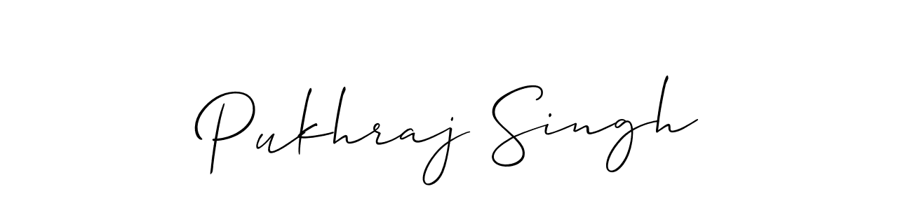 Pukhraj Singh stylish signature style. Best Handwritten Sign (Allison_Script) for my name. Handwritten Signature Collection Ideas for my name Pukhraj Singh. Pukhraj Singh signature style 2 images and pictures png