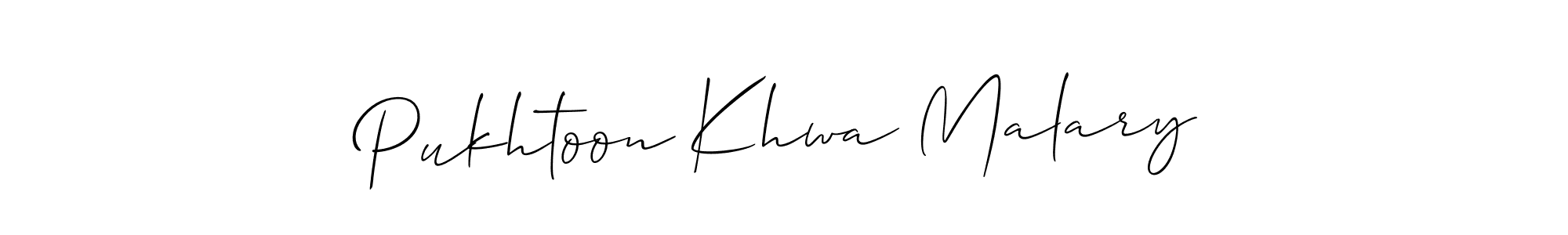 Also we have Pukhtoon Khwa Malary name is the best signature style. Create professional handwritten signature collection using Allison_Script autograph style. Pukhtoon Khwa Malary signature style 2 images and pictures png