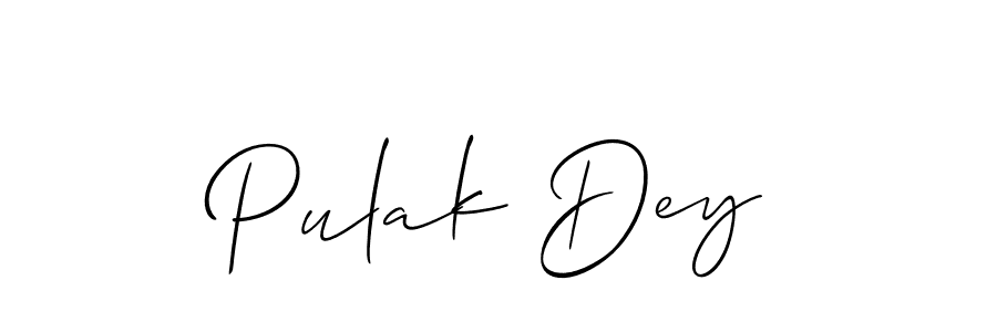 How to Draw Pulak Dey signature style? Allison_Script is a latest design signature styles for name Pulak Dey. Pulak Dey signature style 2 images and pictures png