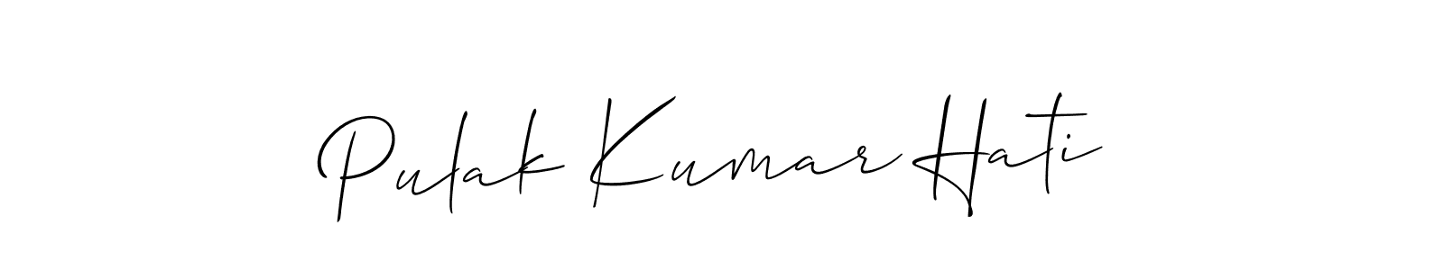 Best and Professional Signature Style for Pulak Kumar Hati. Allison_Script Best Signature Style Collection. Pulak Kumar Hati signature style 2 images and pictures png