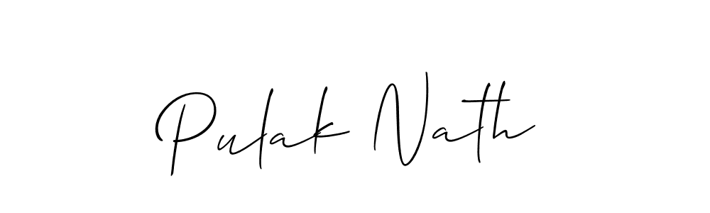 How to make Pulak Nath signature? Allison_Script is a professional autograph style. Create handwritten signature for Pulak Nath name. Pulak Nath signature style 2 images and pictures png