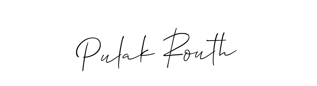 Make a beautiful signature design for name Pulak Routh. Use this online signature maker to create a handwritten signature for free. Pulak Routh signature style 2 images and pictures png