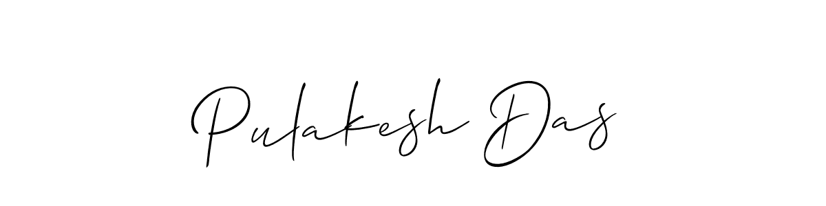 Make a beautiful signature design for name Pulakesh Das. With this signature (Allison_Script) style, you can create a handwritten signature for free. Pulakesh Das signature style 2 images and pictures png