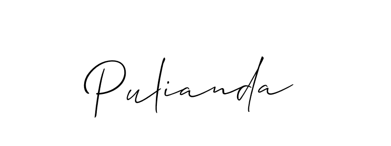 Once you've used our free online signature maker to create your best signature Allison_Script style, it's time to enjoy all of the benefits that Pulianda name signing documents. Pulianda signature style 2 images and pictures png