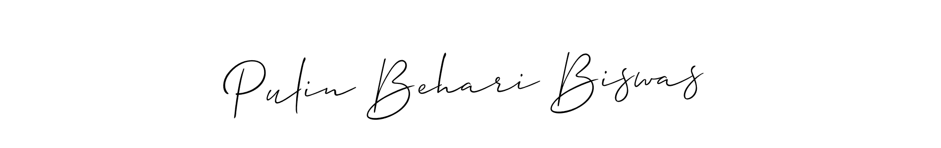 Also You can easily find your signature by using the search form. We will create Pulin Behari Biswas name handwritten signature images for you free of cost using Allison_Script sign style. Pulin Behari Biswas signature style 2 images and pictures png