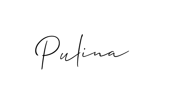 Here are the top 10 professional signature styles for the name Pulina. These are the best autograph styles you can use for your name. Pulina signature style 2 images and pictures png