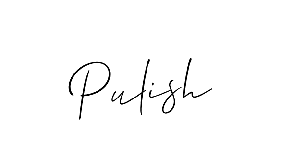 Also we have Pulish name is the best signature style. Create professional handwritten signature collection using Allison_Script autograph style. Pulish signature style 2 images and pictures png