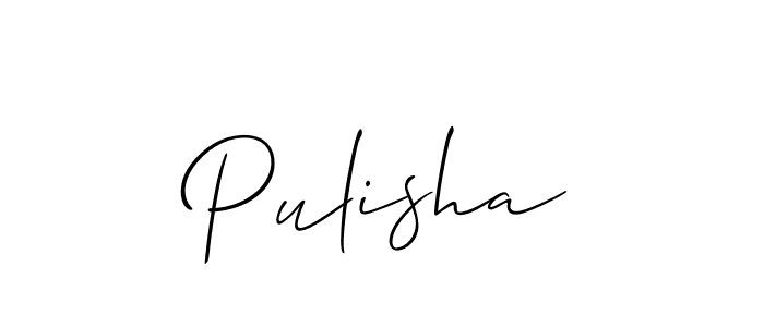 How to Draw Pulisha signature style? Allison_Script is a latest design signature styles for name Pulisha. Pulisha signature style 2 images and pictures png