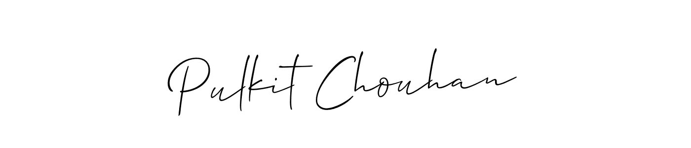 Pulkit Chouhan stylish signature style. Best Handwritten Sign (Allison_Script) for my name. Handwritten Signature Collection Ideas for my name Pulkit Chouhan. Pulkit Chouhan signature style 2 images and pictures png